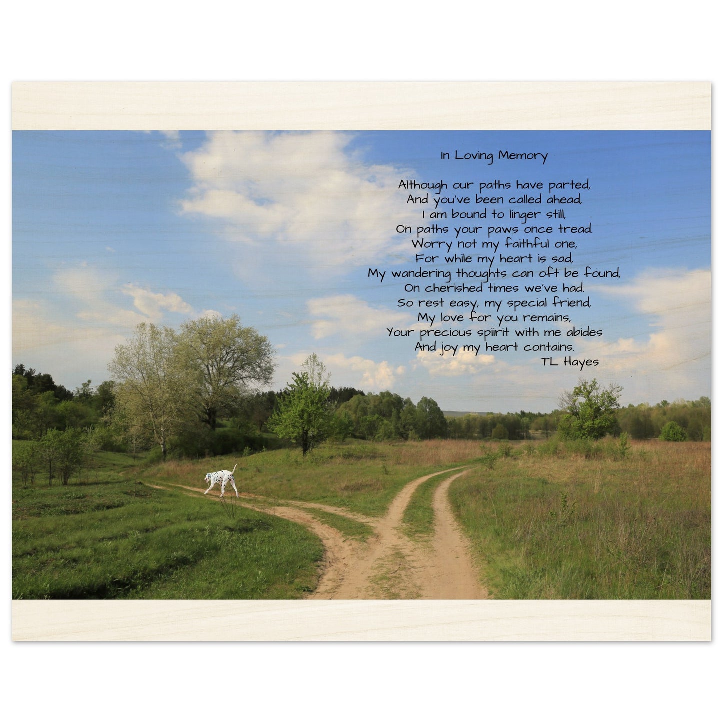 Pet Memorial Wood Prints