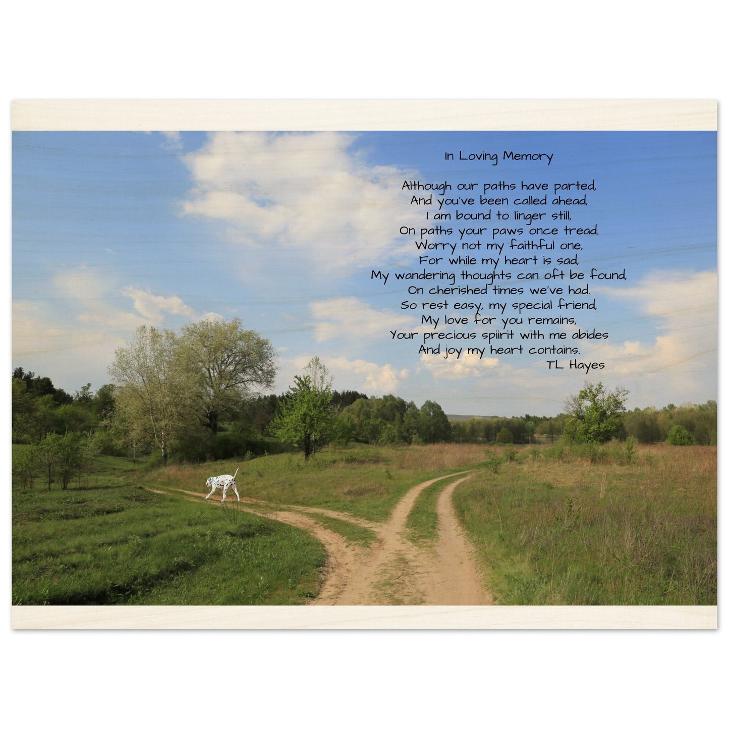 Pet Memorial Wood Prints